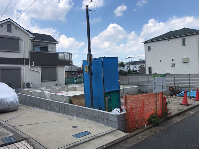 東京都練馬区羽沢のブロック新設工事後の様子です。